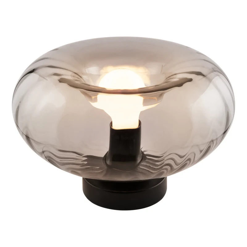 OSRAM DECOR Smoke Glass lampe à poser E27 Noir