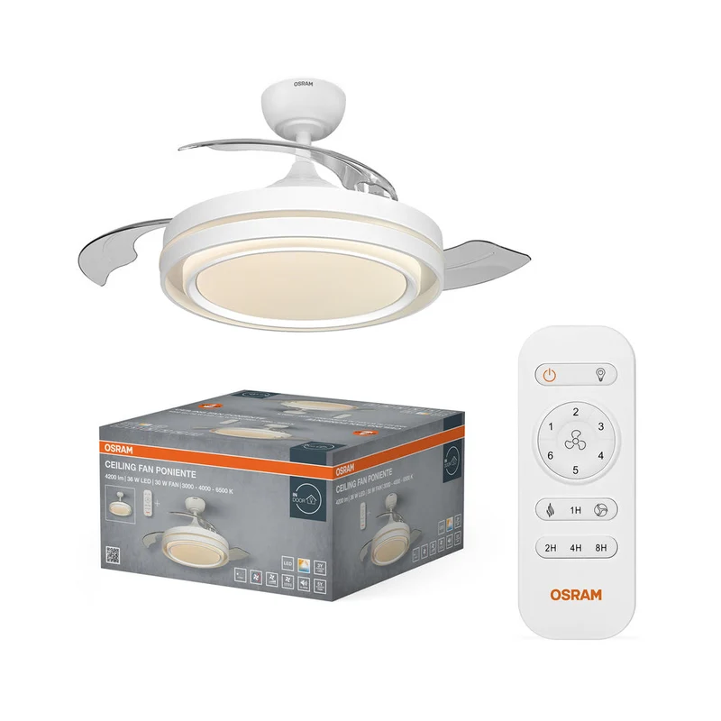 OSRAM Ventilateur de plafond LED Poniente 1060mm 66W CCT