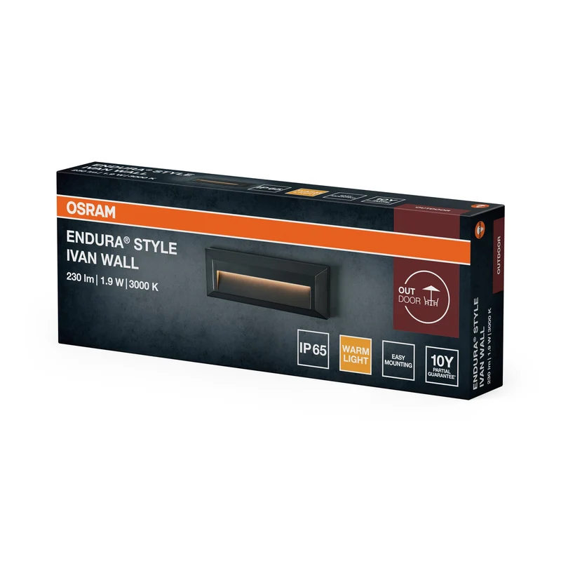 OSRAM ENDURA STYLE IVAN WALL Éclairage extérieur, 1,9W, 85lm