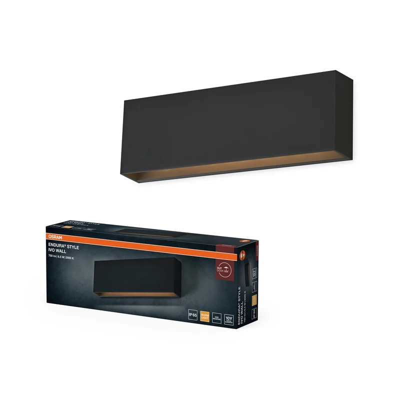 OSRAM ENDURA STYLE IVO WALL Éclairage extérieur, 6,5W, 400lm