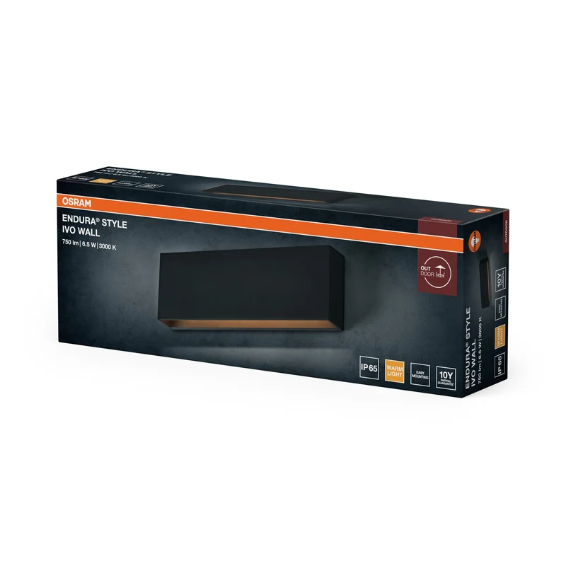 OSRAM ENDURA STYLE IVO WALL Éclairage extérieur, 6,5W, 400lm