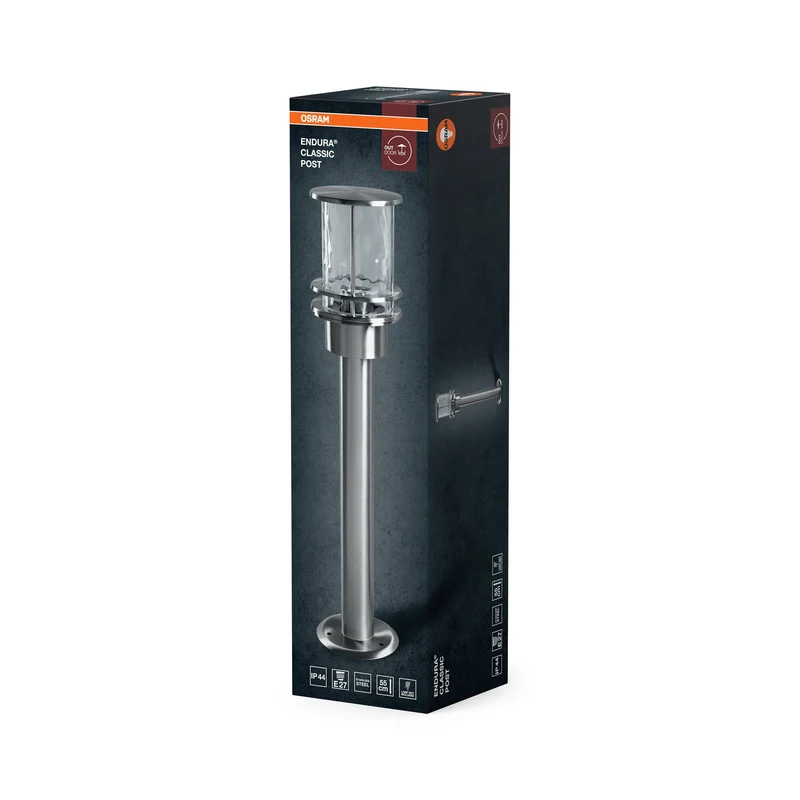 OSRAM ENDURA Classic Luminaire extérieur 55cm en acier inoxydable
