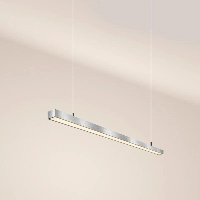 s.luce Oris LED-Linienlampe Büro-Pendelleuchte XL nach Maß 2700K