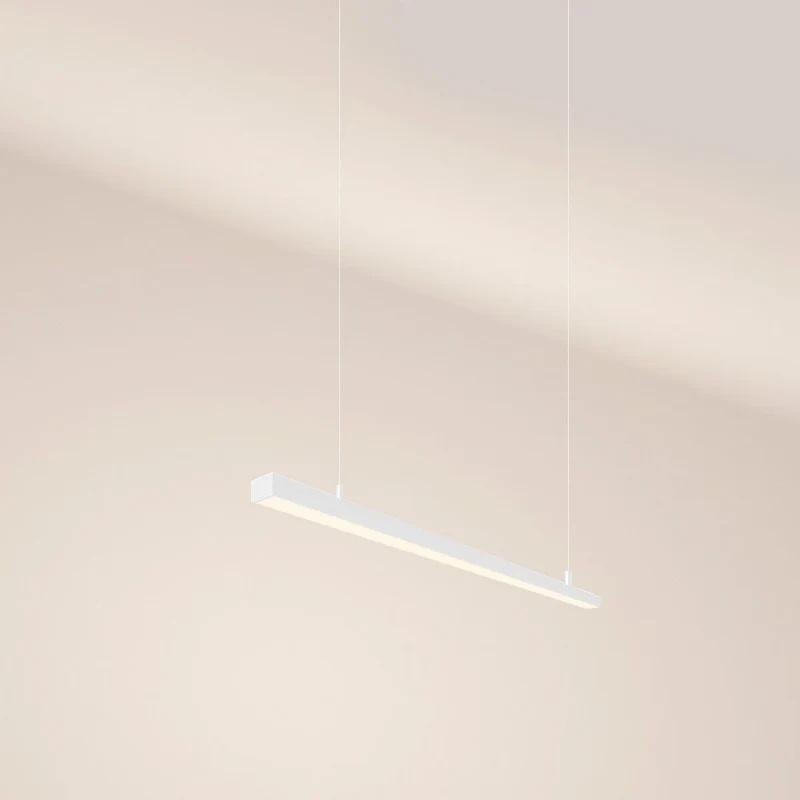 s.luce Oris LED-Linienlampe Büro-Pendelleuchte XL nach Maß 2700K