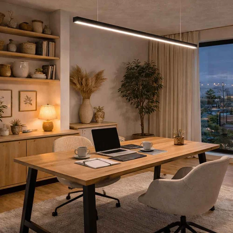 s.luce Oris LED-Linienleuchte Büro-Pendellampe XL nach Maß 4000K