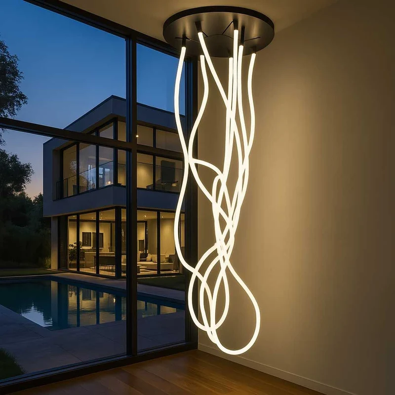 s.luce Arion organische LED Galerieleuchte XXL Licht-Schlauch Warmweiß