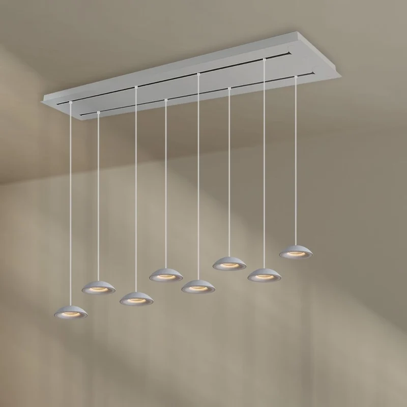 s.luce Santa Air LED Esstisch-Hängelampe 8-flammig 160cm 2-reihig