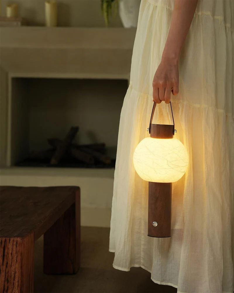 VENA — Lampe de Table en Bois pour Salon et Bureau