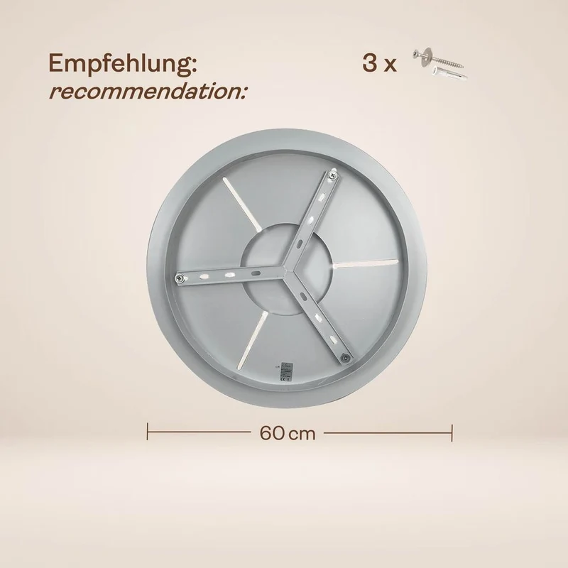 s.luce Velo Galerie-Hängelampe 5-flammig Ø 60cm Baldachin Ø 25cm