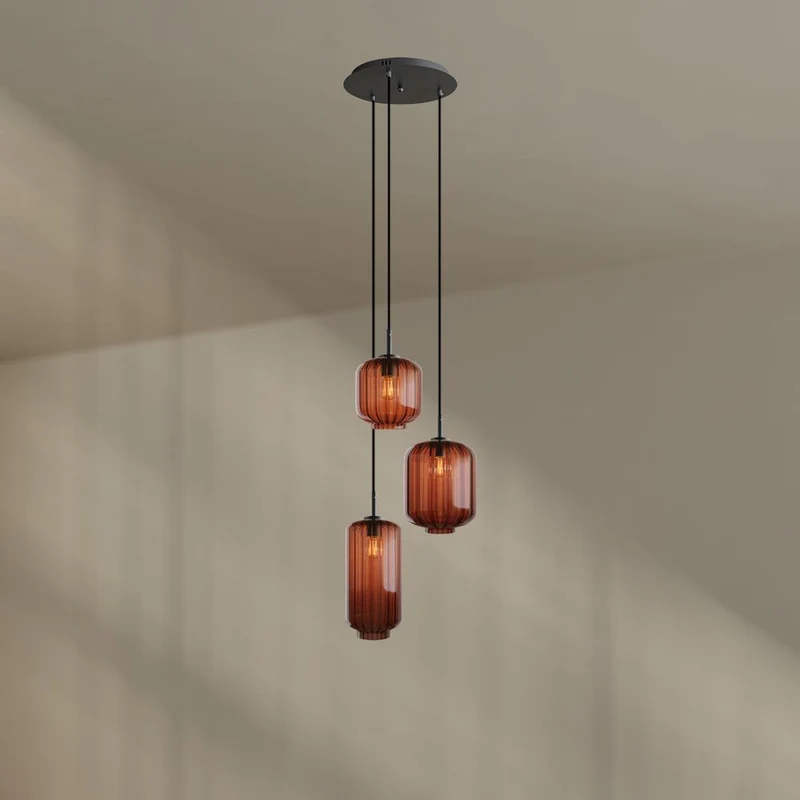 s.luce Velo Galerieleuchte 3-flammig Ø 40cm Baldachin Ø 18/20/25cm