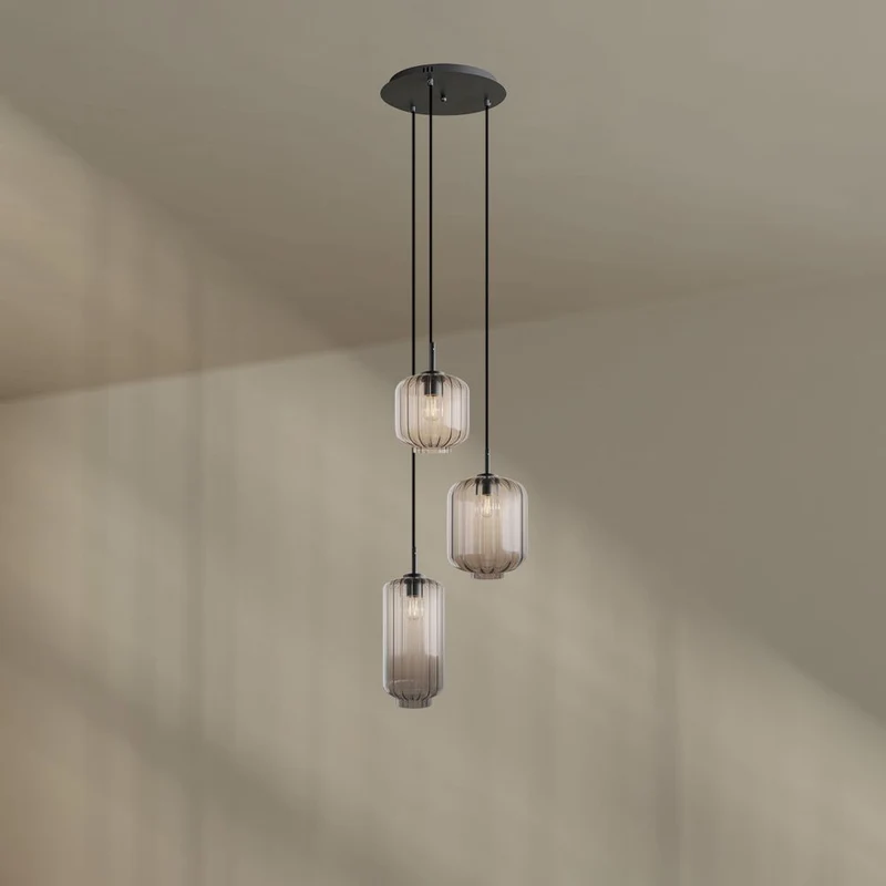 s.luce Velo Galerieleuchte 3-flammig Ø 40cm Baldachin Ø 18/20/25cm