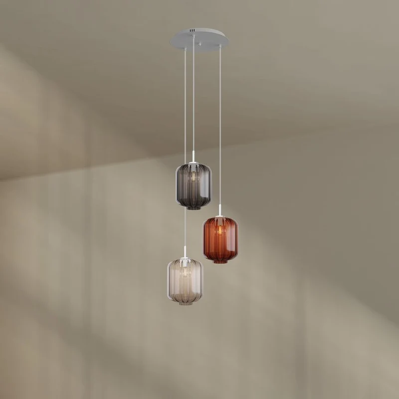 s.luce Velo 3-flammige Galerielampe Ø 40cm Baldachin Ø 25cm