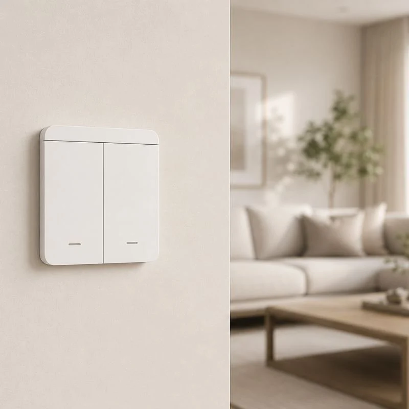 Interrupteur Mural sans Fil Bouton Double