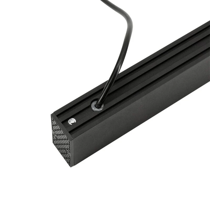 Linéaire Suspendu LED 30W 120cm UGR19 Noir - Garantie 5 ans