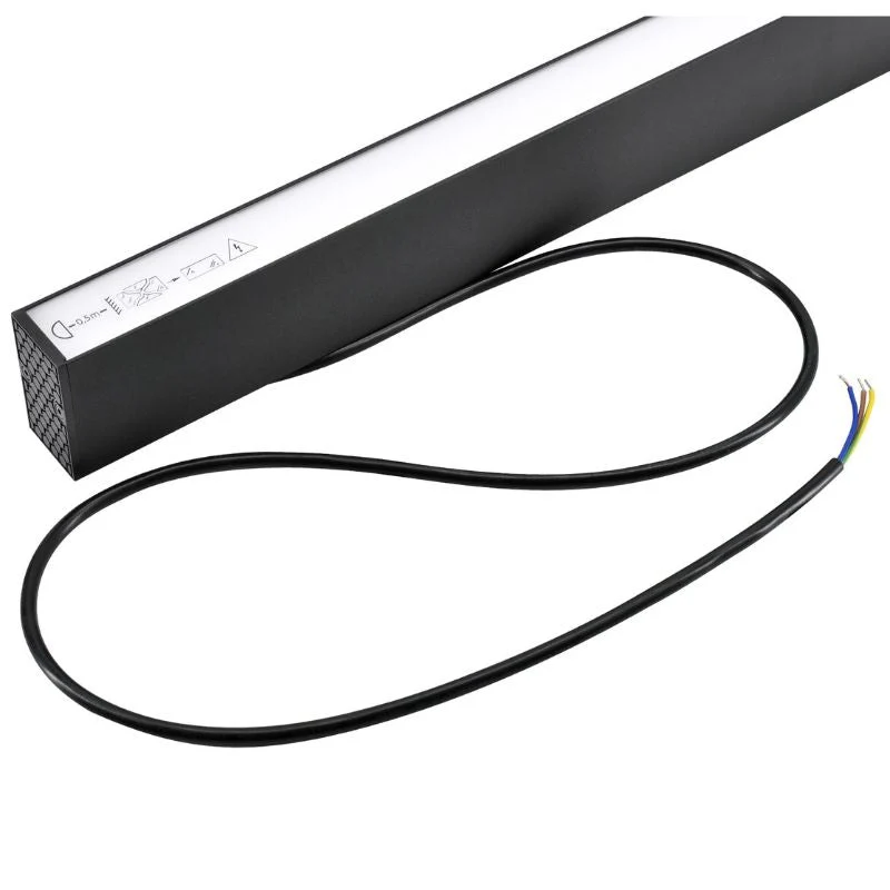 Linéaire Suspendu LED 30W 120cm Noir - Garantie 5 ans