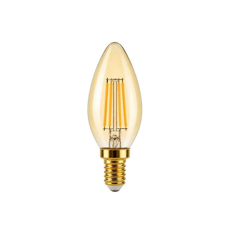 Ampoule LED Filament Dimmable E14 4W Ambrée C37