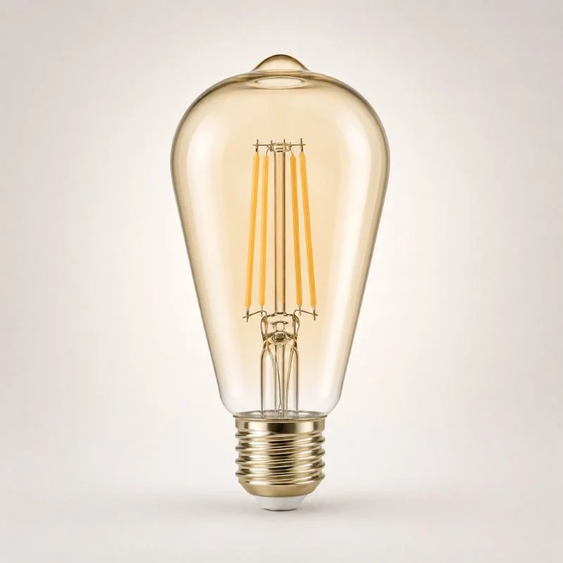 Ampoule LED Filament E27 4W Ambrée ST64