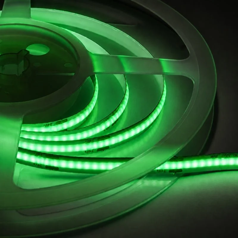 Ruban LED COB 5M 24V 8mm IP20 320LED/m - Vert