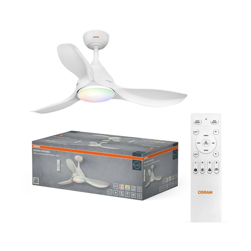 OSRAM Ventilateur de plafond LED Bise 1065mm 48W CCT RGB