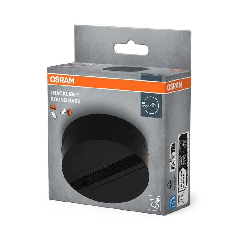 Station de base OSRAM TRACKLIGHT pour tête de lampe, noir
