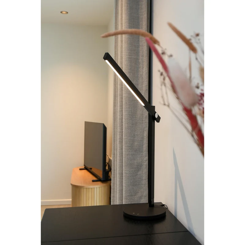Lampe à poser OSRAM Panan Alu, noir, aluminium, dimmable
