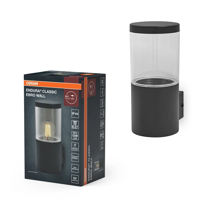 OSRAM ENDURA CLASSIC EBRO WALL Luminaire extérieur, gris foncé