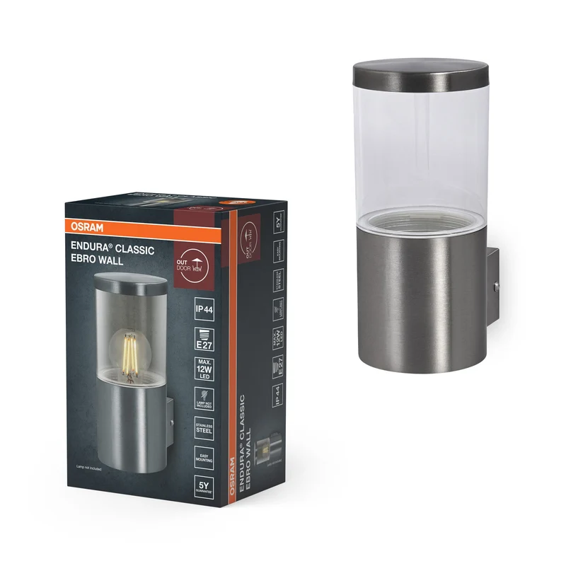 OSRAM ENDURA CLASSIC EBRO WALL Luminaire extérieur, acier inoxydable