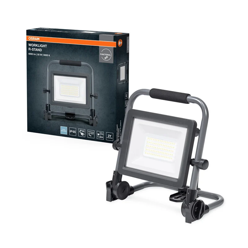 OSRAM VAL Lampe de travail LED moyenne, gris/noir, 50W, 5750lm