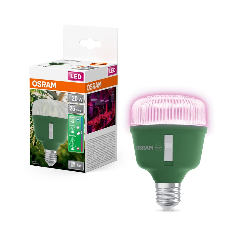 OSRAM LED STAR GROW lumière de croissance pour plantes, 20W, clair, E27