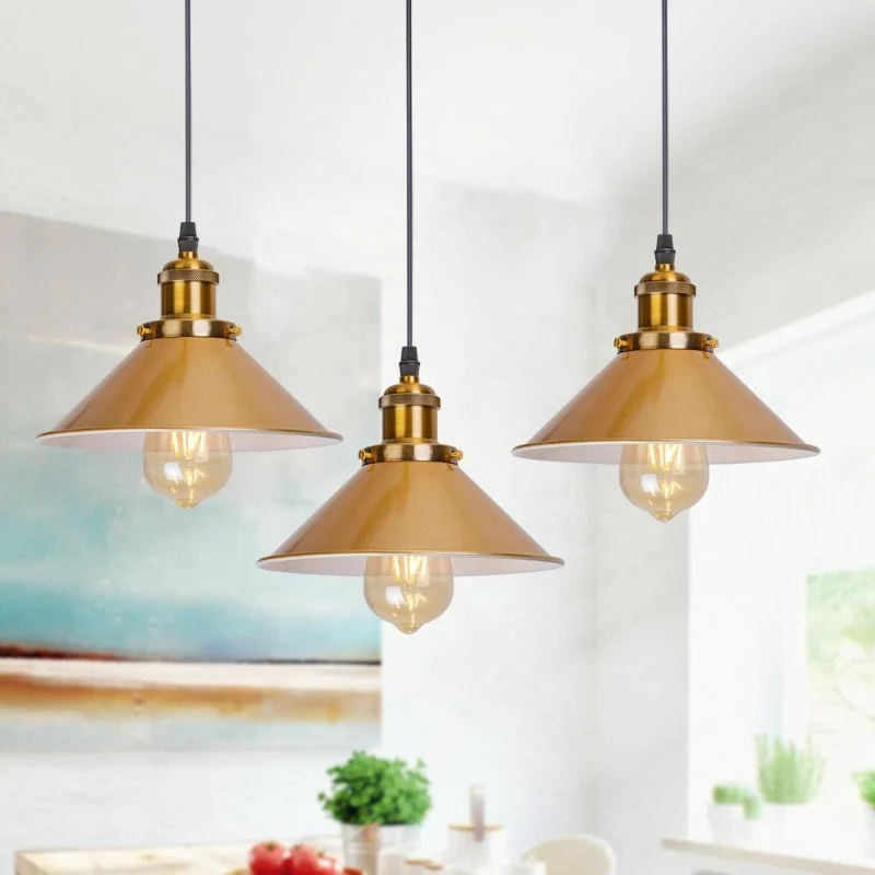 LAMPE SUSPENDUE EN MÉTAL NOIR