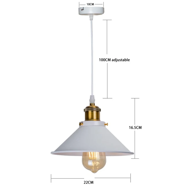 LAMPE SUSPENDUE EN MÉTAL NOIR