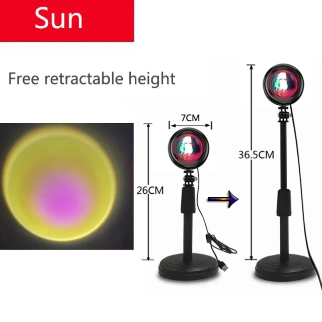 LAMPE PROJECTEUR COUCHER DE SOLEIL