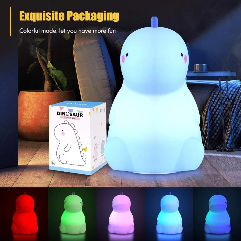LAMPE POUR ENFANTS MIGNON DINOSAURE