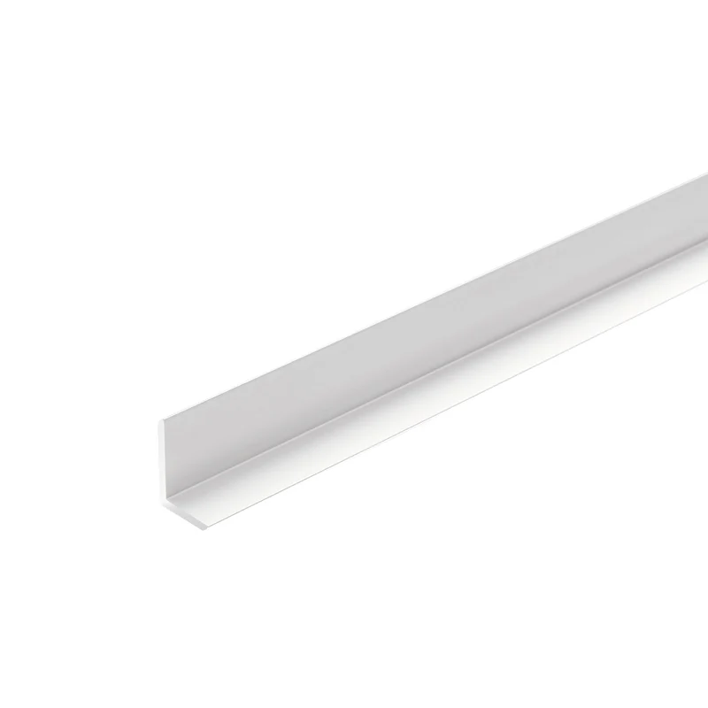 Aluminium L-profiel voor buitenhoek WIT van 2600 mm voor Dumawall en Inspiro