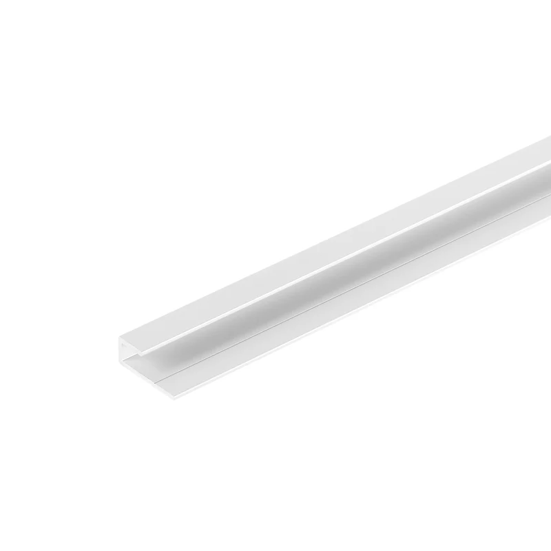Aluminium afboordingsprofiel WIT 2600 mm voor Dumawall+