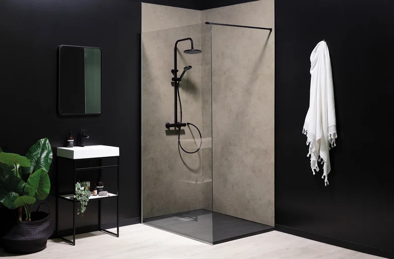 DUMAWALL XL SANIKIT OUTLET 869 DARK CEMENT- 85 x 120 cm