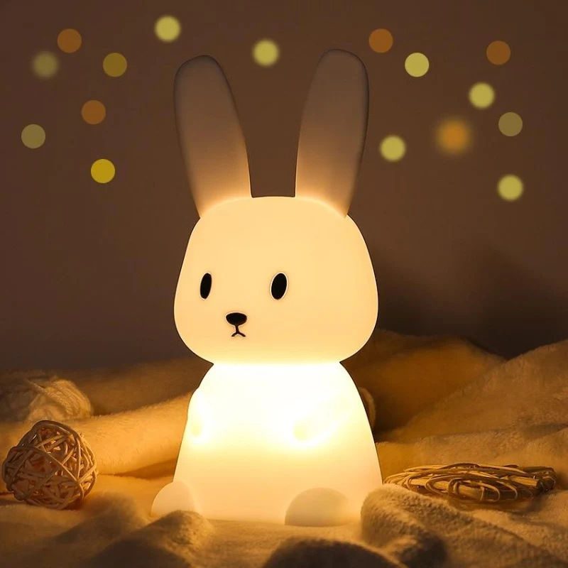 VEILLEUSE JOLI LAPIN BLANC