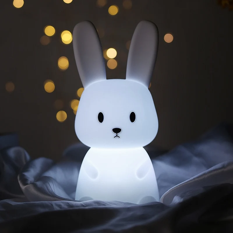 VEILLEUSE JOLI LAPIN BLANC