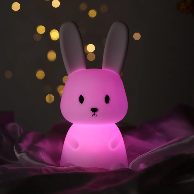 VEILLEUSE JOLI LAPIN BLANC