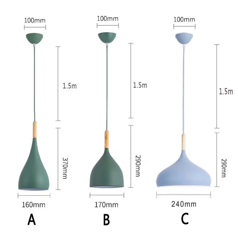 LAMPE SUSPENDUE DE TOUTES COULEURS