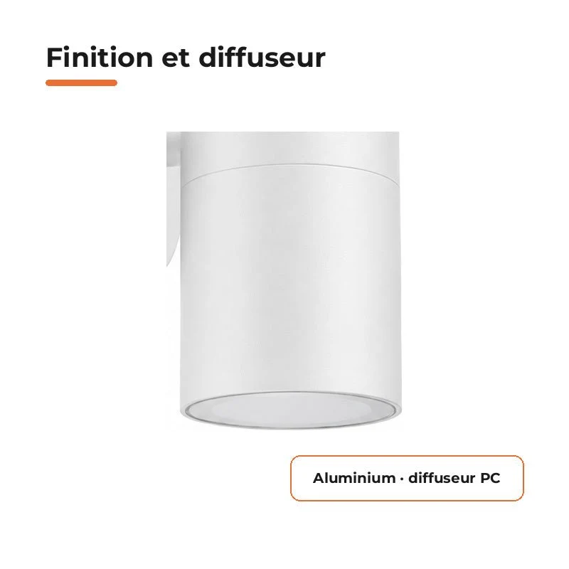 Applique Murale Blanche IP65 Double Faisceau GU10