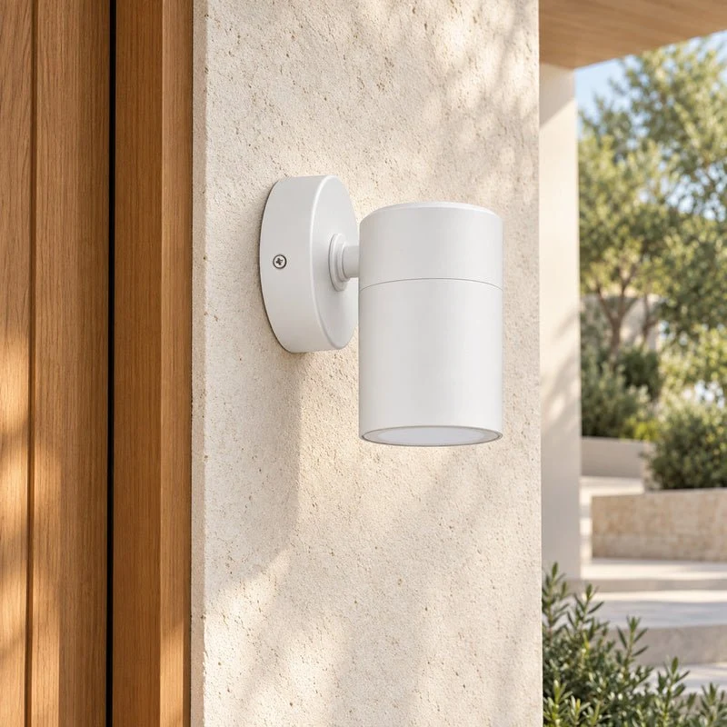 Applique Murale Blanche IP65 pour Ampoule GU10