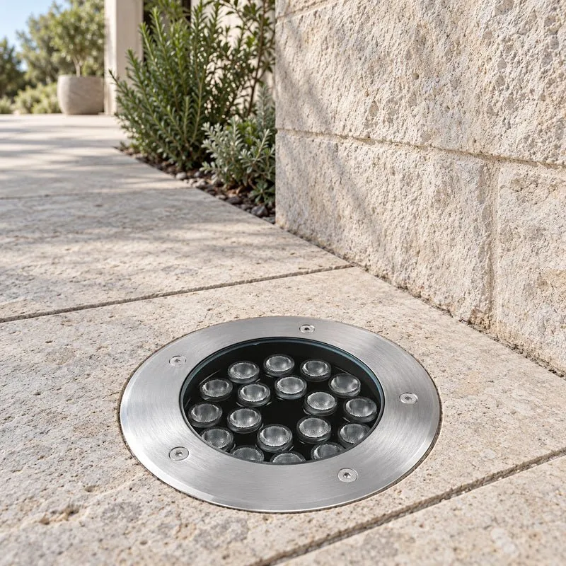 Spot Extérieur Encastrable 12W IP67 220V Sol 30° Ø160