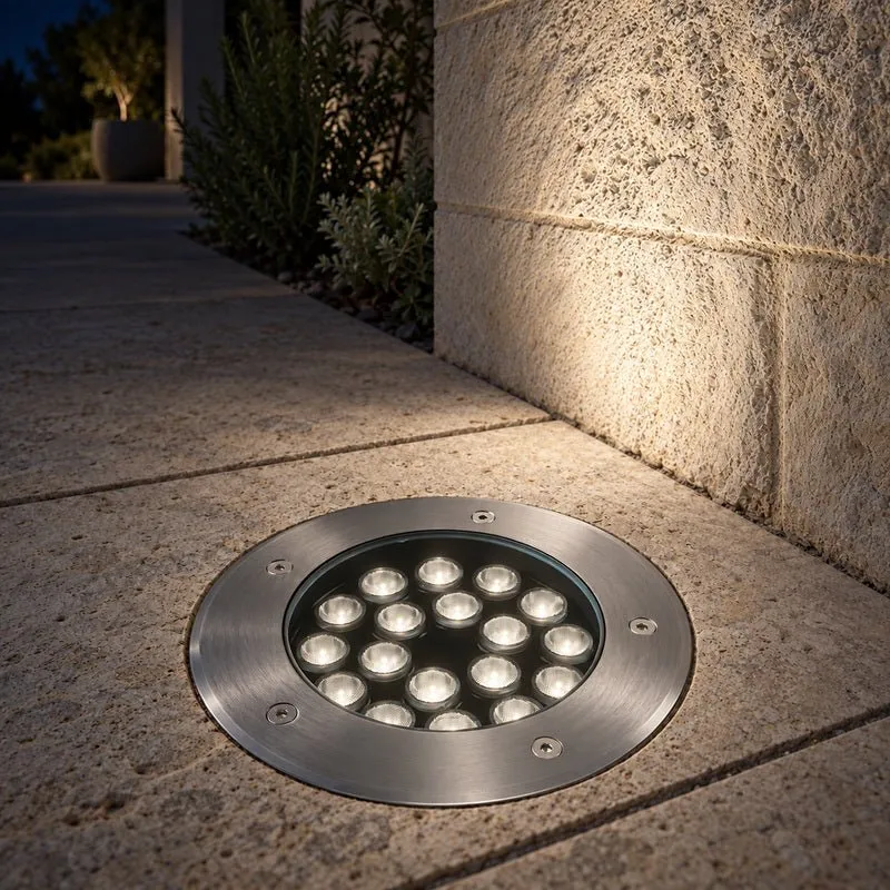 Spot Extérieur Encastrable 12W IP67 220V Sol 30° Ø160
