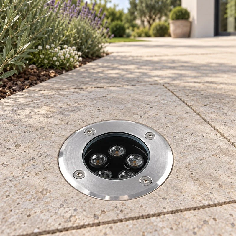 Spot Extérieur Encastrable 5W IP67 220V Sol 30° Ø80