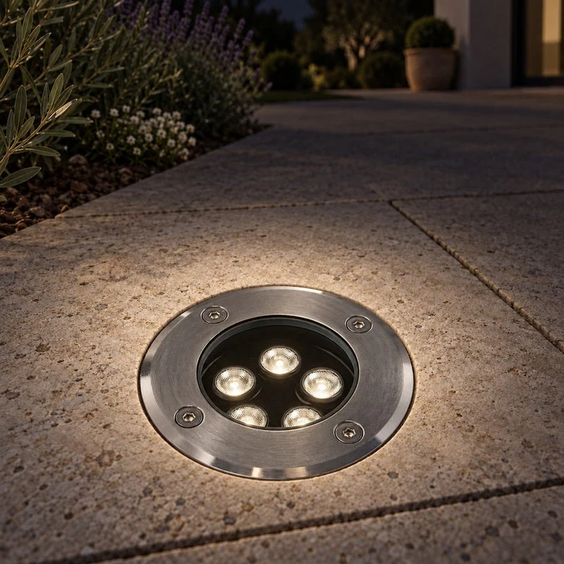 Spot Extérieur Encastrable 5W IP67 220V Sol 30° Ø80