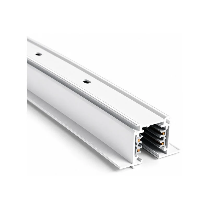 Rail Encastrable Triphasé 1m Blanc