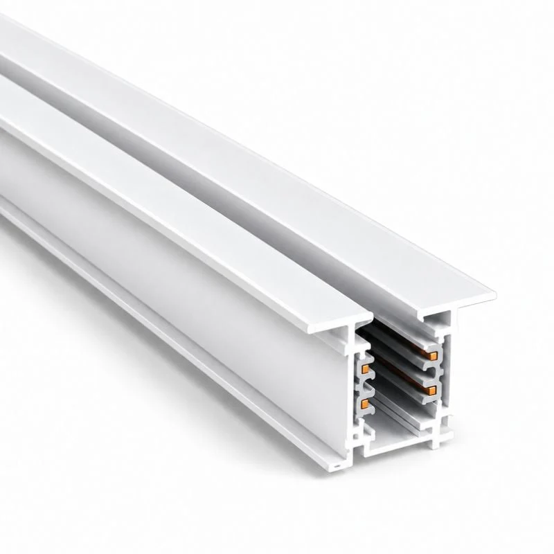 Rail Encastrable Triphasé 2m Blanc