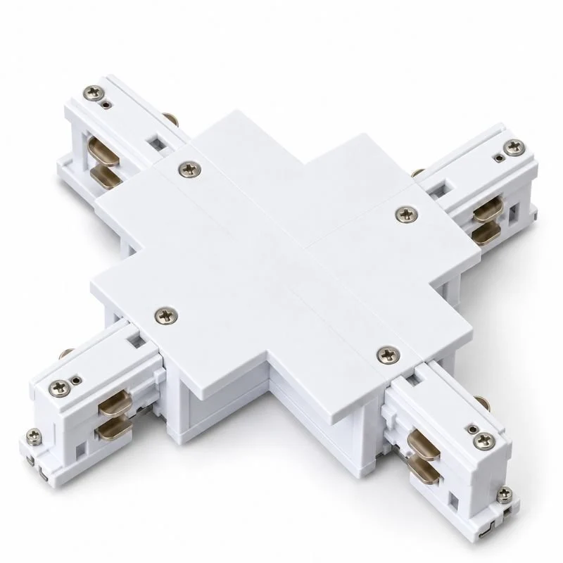 Connecteur X Rail Encastrable Triphasé Blanc