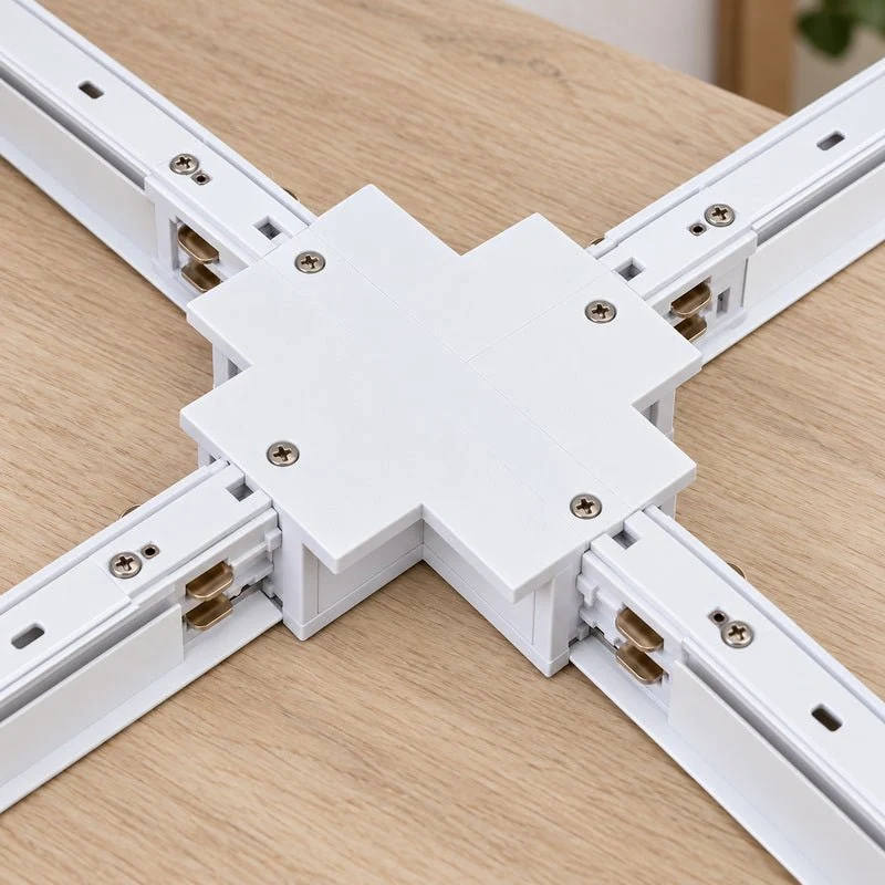 Connecteur X Rail Encastrable Triphasé Blanc